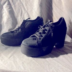Bakers Heeled Platform Canvas Sneakers